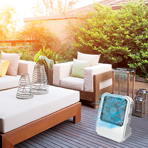 Arctic Air® Outdoor cooling off a deck